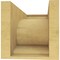 Ekena Millwork 9"W x 18"D x 9"H Wide Emerson Rough Cedar Woodgrain TimberThane Corbel, Primed Tan CORUR09X18X09EMRRCPR - alternate 2